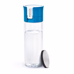 Brita Borraccia filtrante per acqua, Blu (0.6l) - incl. 1 filtro MicroDisc per la riduzione di cloro, erbicidi, pesticidi e impurità