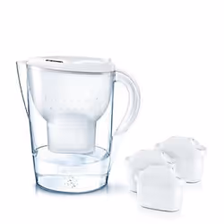 Brita 1024045 Filtraggio acqua Caraffa filtrante 2,4 L Trasparente, Bianco - Vista aggiuntiva 4