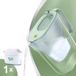 Brita 1051367 Filtraggio acqua Bottiglia per filtrare l'acqua 2,4 L Verde, Trasparente - Vista aggiuntiva 2