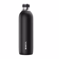 Brita 1046736, Bottiglia di carbonatazione, Nero, Grigio, Acciaio inox, 0,5 L, sodaTRIO, sodaTRIO pro, 1 pz