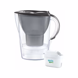 Caraffa filtrante Marella in grafite Brita 1051121 con coperchio funzionale per un facile riempimento. Per un'acqua del rubin ...