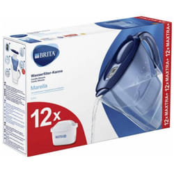 Brita - Marella inkl. 12x Maxtra Pro 125978 Kit filtri per risparmio d'acqua 2.4 l Blu