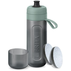 Brita - Bottiglia sportiva active verde scuro (600ml) con 2 filtri MicroDisc, flessibile BPA-free, filtra cloro, impurità, ormoni, pesticidi e