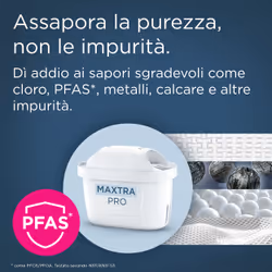 Brita Caraffa filtrante acqua Style Essential Stone Blue (2.4L) incl. 3x filtro MAXTRA PRO PURE PERFORMANCE che riduce cloro, calcare, PFAS e metalli - Adatta alla porta del frigorifero, con indicatore LED - Vista aggiuntiva 6
