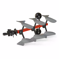 rolly toys rollyScraper, 3 anno/i, Metallo, Plastica, Nero, Grigio, Rosso