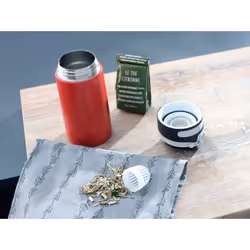 Leifheit 03245 tazza da viaggio 350 ml Nero, Rosso Acciaio inox - Vista aggiuntiva 6