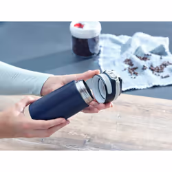 Leifheit 03247 tazza da viaggio 350 ml Nero, Blu Acciaio inox - Vista aggiuntiva 4