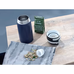 Leifheit 03247 tazza da viaggio 350 ml Nero, Blu Acciaio inox - Vista aggiuntiva 6