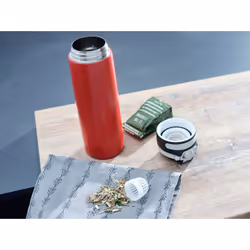 Leifheit 03273 tazza da viaggio 600 ml Nero, Rosso Acciaio inox - Vista aggiuntiva 5