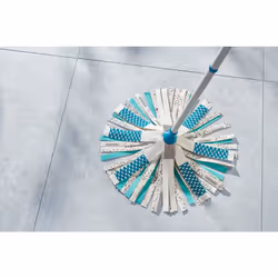 Leifheit 52106 spazzolone Cotone, Fibra Secco e bagnato Blu, Bianco - Vista aggiuntiva 4
