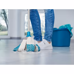 Leifheit 52106 spazzolone Cotone, Fibra Secco e bagnato Blu, Bianco - Vista aggiuntiva 6