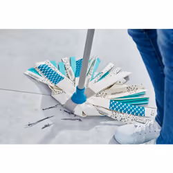 Leifheit 52106 spazzolone Cotone, Fibra Secco e bagnato Blu, Bianco - Vista aggiuntiva 8