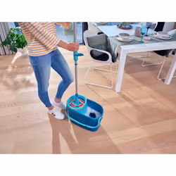 Leifheit 52120 sistema a mocio e secchio Serbatoio singolo Blu, Verde - Vista aggiuntiva 7