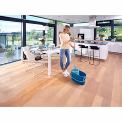 Leifheit 52120 sistema a mocio e secchio Serbatoio singolo Blu, Verde - Vista aggiuntiva 8