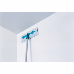 Leifheit 56667 spazzolone Microfibra Secco Cotone/fibra Blu, Bianco
