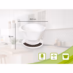 Soehnle Culina pro Bianco Superficie piana Rotondo Bilancia da cucina meccanica - Vista aggiuntiva 4