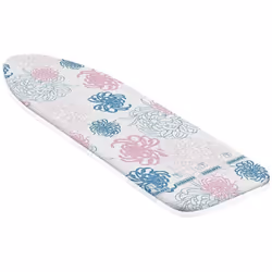 Leifheit Cotton Classic Universal, Imbottitura per copriasse da stiro, Cotone, Rosa, Bianco, Fantasia, Motivo floreale, 1400 ...