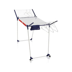 Leifheit 81520 stendino e filo asciugabiancheria Stendibiancheria da pavimento Blu, Bianco
