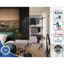 Stendibiancheria a Torre Comfort Tower 420 Nero Leifheit