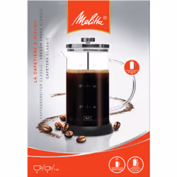 Melitta 6713355 caffettiera manuale Nero, Trasparente