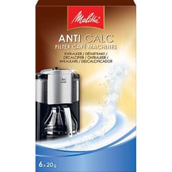 Melitta ANTI CALC Filter, 6 x 20g disincrostante Elettrodomestici