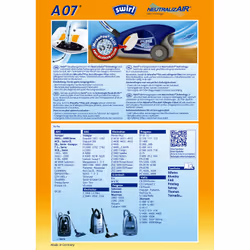 Swirl A 07 NeutralizAir Sacchetto per la polvere A cilindro