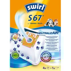 Swirl S 67 NeutralizAir Sacchetto per la polvere A cilindro
