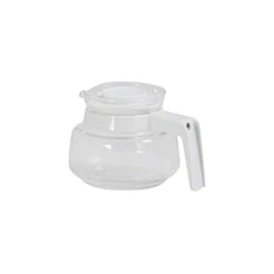 Melitta - Vetro versato, capacità 0,3 l, per produttori di caffè con filtri aromaboy, bianco