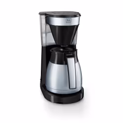 Melitta 1023-10, Macchina da caffè con filtro, Caffè macinato, 1050 W, Nero, Acciaio inox