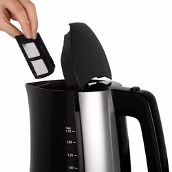Melitta Look Aqua bollitore elettrico 1,7 L 2400 W Nero, Acciaio inox - Vista aggiuntiva 5
