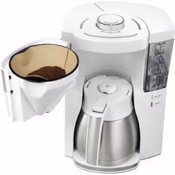 Melitta 1025-15 Macchina da caffè americano 1,25 L Argento, Bianco - Vista aggiuntiva 5