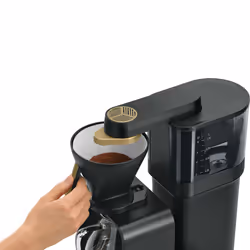 Melitta 1024-12 Macchina da caffè americano automatica con macinacaffè 1 L Nero, Oro - Vista aggiuntiva 5