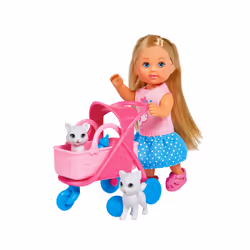 Simba Toys Evi LOVE Cat Buggy, Mini bambola, Femmina, 3 anno/i, Ragazza, Multicolore