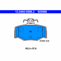 Set di pastiglie freno ATE 13.0460-5986.2, posteriore