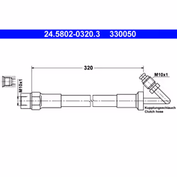 Filettatura interna [mm]: M10x1. Filetto esterno [mm]: M10x1. Indice: 24.5802-0320.3. Lunghezza [mm]: 320. Numero del Produtt ...