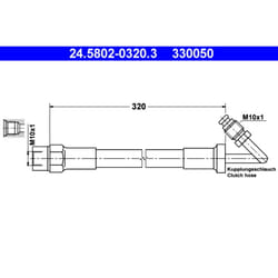 Tubo flessibile della frizione ATE 24.5802-0320.3