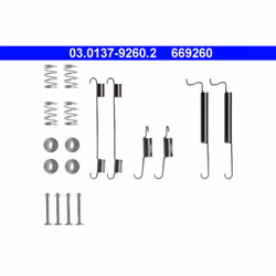 Set di accessori, ganasce dei freni ATE 03.0137-9260.2