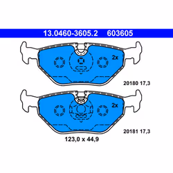 Set di pastiglie freno ATE 13.0460-3605.2, posteriore