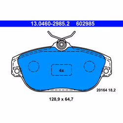 Altezza [mm]: 64,7. Asse di sviluppo: Davanti. Contatto di usura: No. Indice: 13.0460-2985.2. Larghezza [mm]: 128,9. Numero W ...