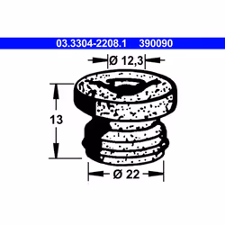 Tappo, serbatoio liquido freni ATE 03.3304-2208.1