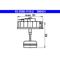 Chiusura, serbatoio urea ATE 03.3556-1115.2