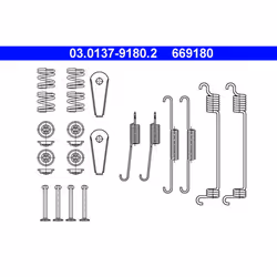 Set di accessori, ganasce dei freni ATE 03.0137-9180.2
