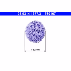 Colore setole: lilla. Diametro esterno [mm]: 50. Indice: 03.9314-1377.3. Numero del Produttore: 03.9314-1377.3. Produttore: A ...