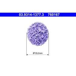 Disco di pulizia, set di pulizia mozzo ruota ATE 03.9314-1377.3