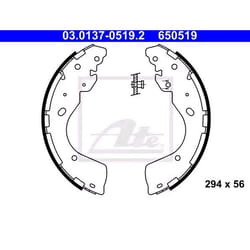 ATE 03.0137-0519.2 Ganasce Freno 294 56 senza leva FORD: Ranger Mk3, NISSAN: NP300 Navara Pick-up, NP300 Navara Camion pianale / Telaio