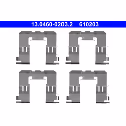 Set di accessori, pastiglia del freno a disco ATE 13.0460-0203.2 - Vista aggiuntiva 2
