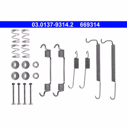 Set di accessori, ganasce dei freni ATE 03.0137-9314.2