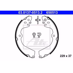 Ganasce Freno; ATE; 229 37; per NISSAN; D4060JX00A, D4060JX01A