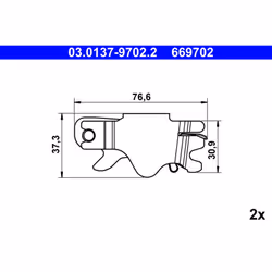 Kit di riparazione, regolazione frizione automatica ATE 03.0137-9702.2