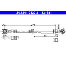 Tubo flessibile del freno ATE 24.5241-0429.3